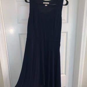Navy high low dress
